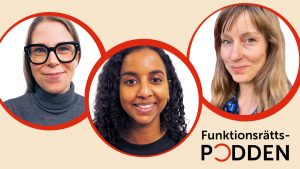 Foto på de som medverkar i detta avsnitt av podden: Karin, Salina och Marian